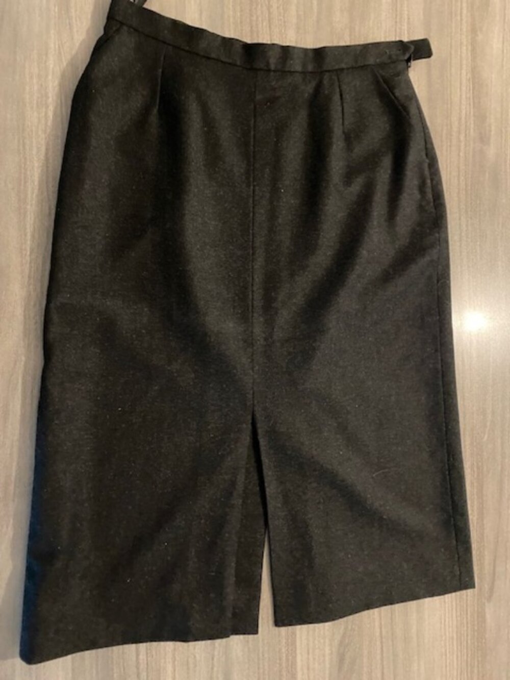 Vintage 1999 Yves Saint Laurent Rive Gauche Wool Cashmere Skirt 44 (France)